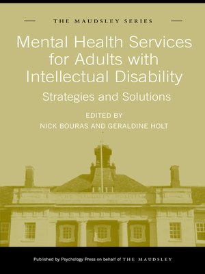 cover image of Mental Health Services for Adults with Intellectual Disability